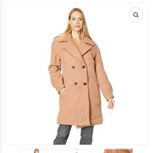 AVEC LES FILLES Tan Quilted Jacket